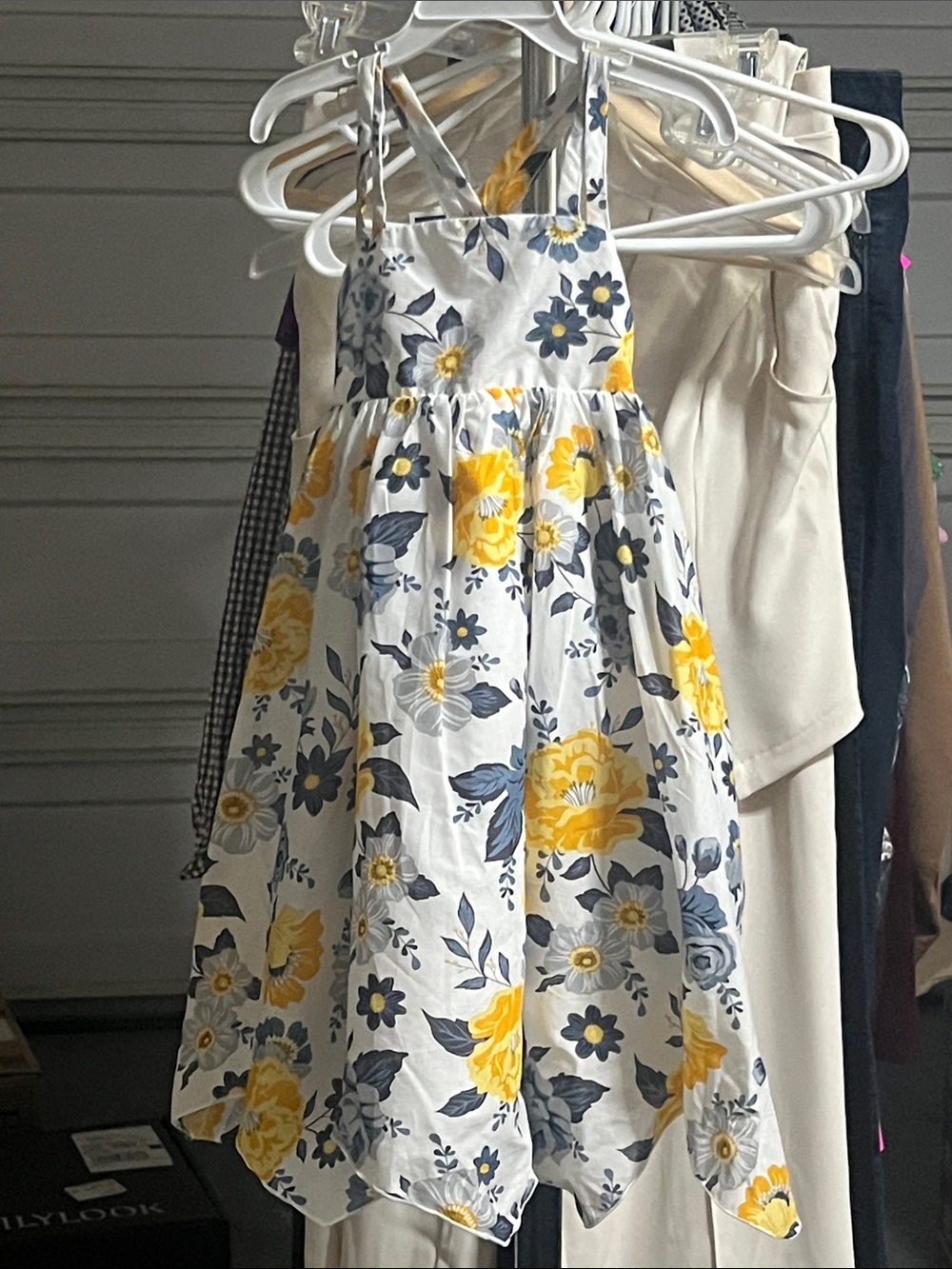 Joie Yellow and Gray Floral Sundress for Girls
